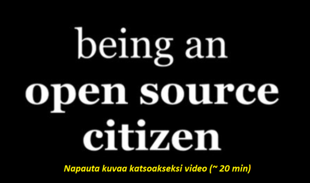 being an open source citizen: video 20min